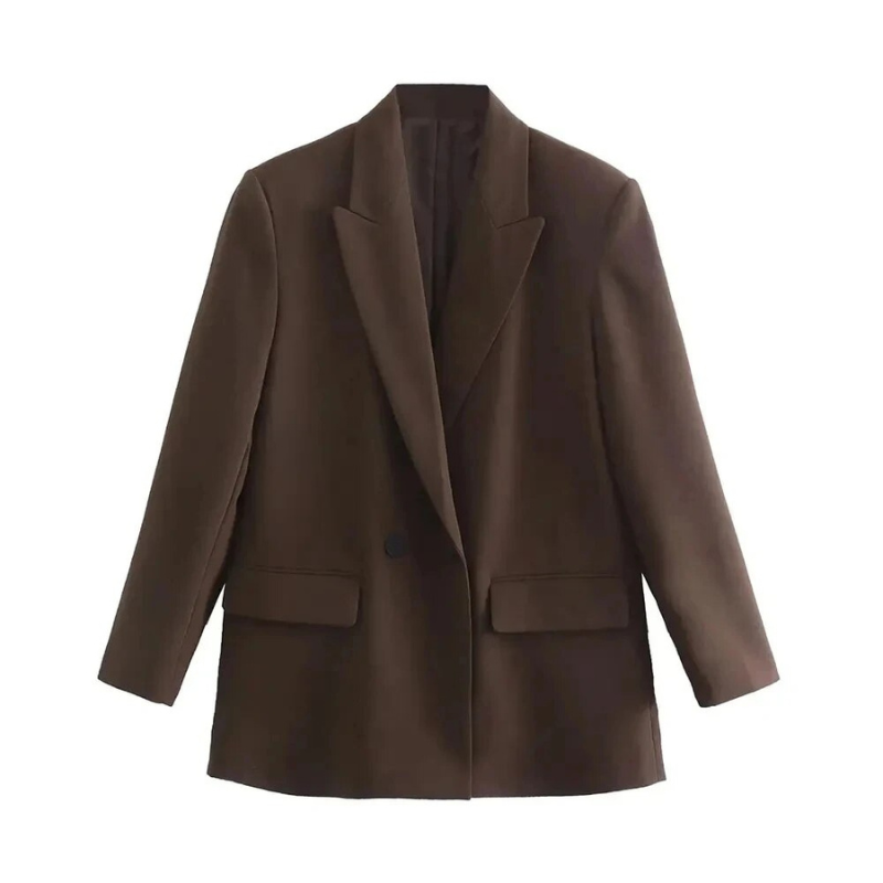 Alicia | Women's Oversized Blazer Brown