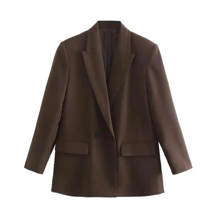 Alicia | Women's Oversized Blazer Brown