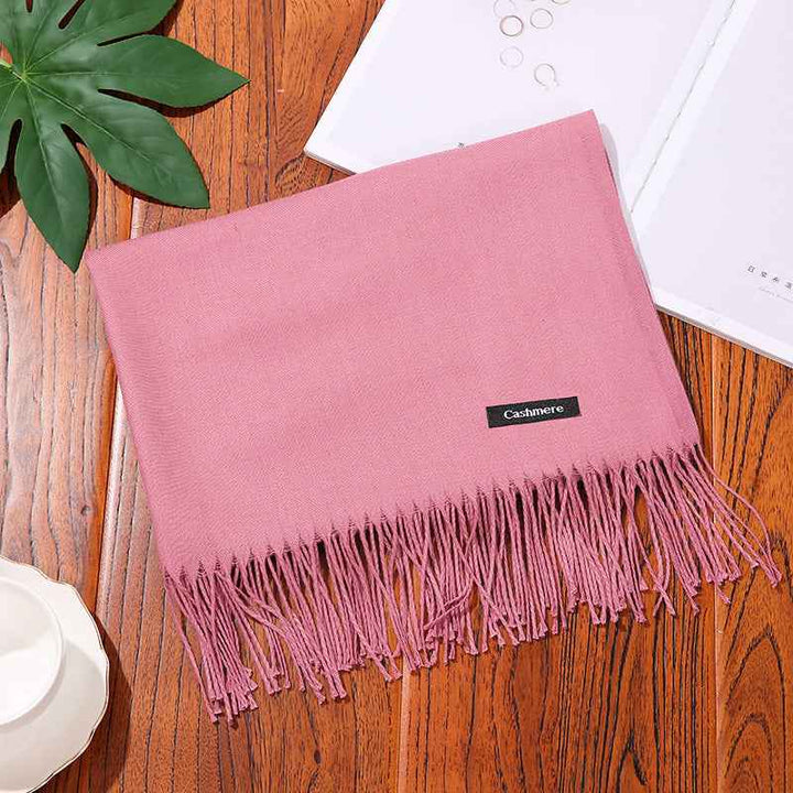 New Designer Brand Women Scarf Shawls Lady Wraps Foulard Neck Scarves Leather Pink