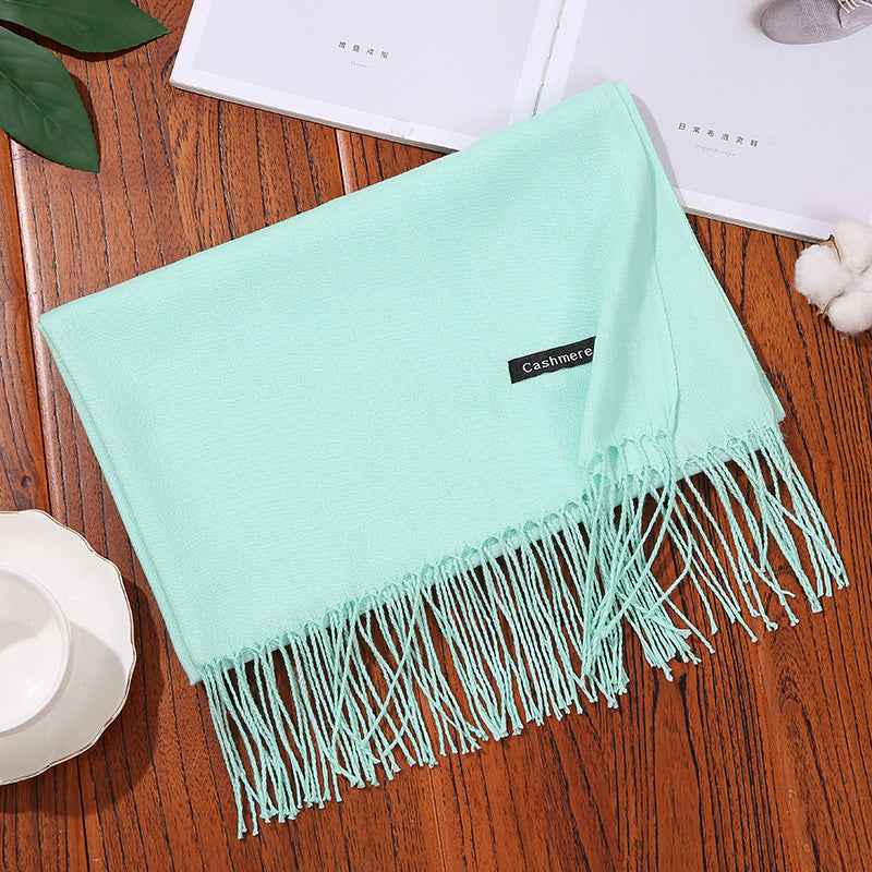 New Designer Brand Women Scarf Shawls Lady Wraps Foulard Neck Scarves Light green