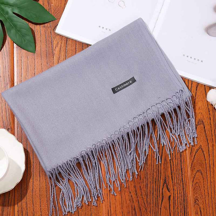 New Designer Brand Women Scarf Shawls Lady Wraps Foulard Neck Scarves Light grey