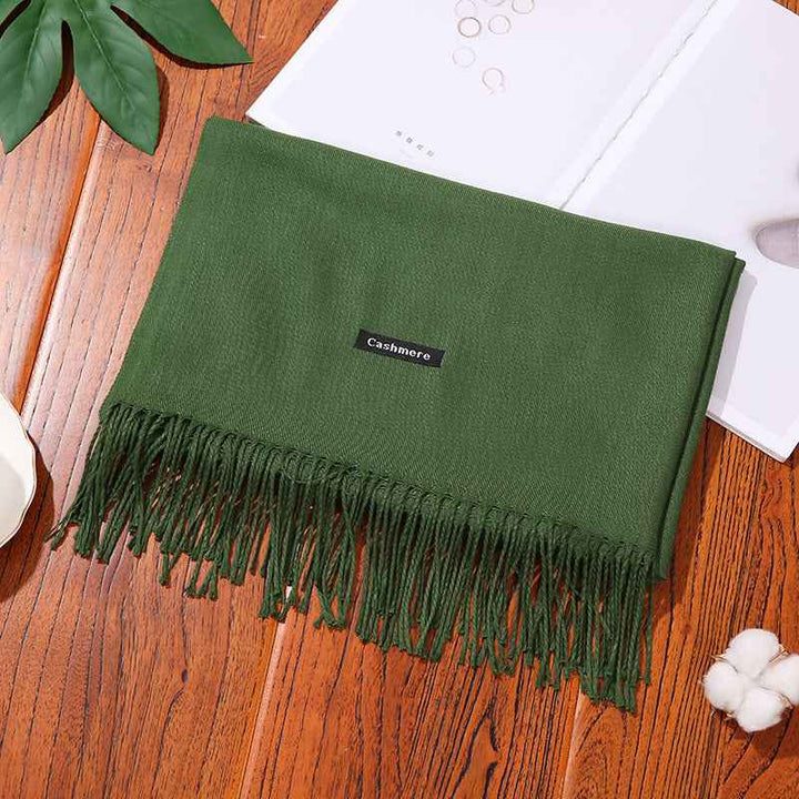 New Designer Brand Women Scarf Shawls Lady Wraps Foulard Neck Scarves Grass green