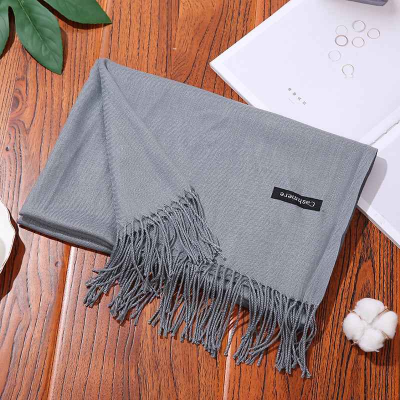 New Designer Brand Women Scarf Shawls Lady Wraps Foulard Neck Scarves Dark grey