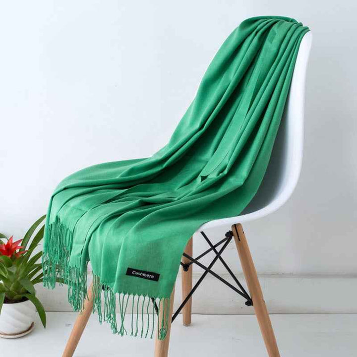 New Designer Brand Women Scarf Shawls Lady Wraps Foulard Neck Scarves Grass greenA