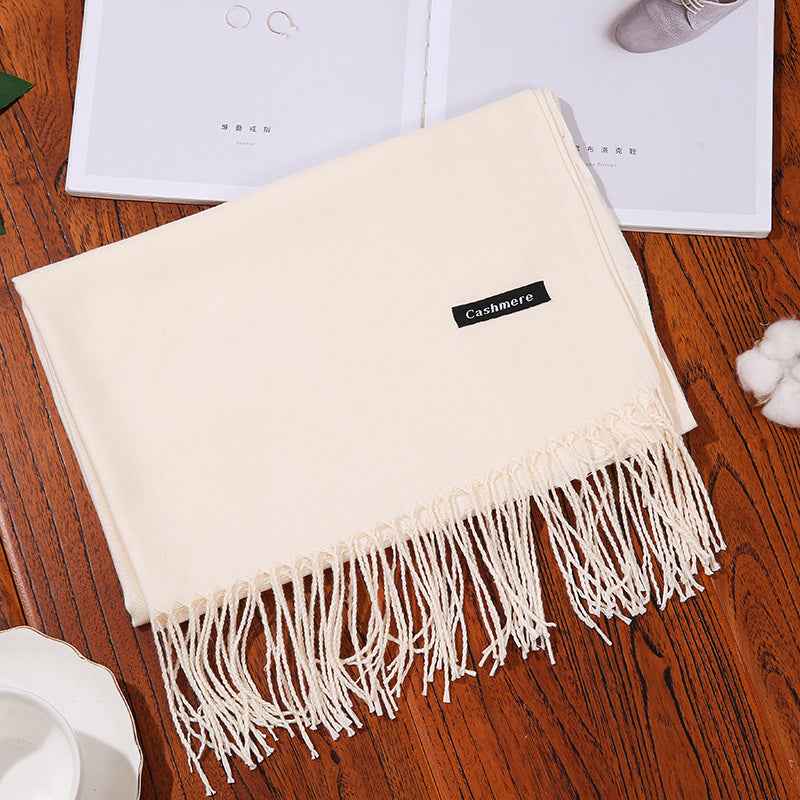 New Designer Brand Women Scarf Shawls Lady Wraps Foulard Neck Scarves Milky