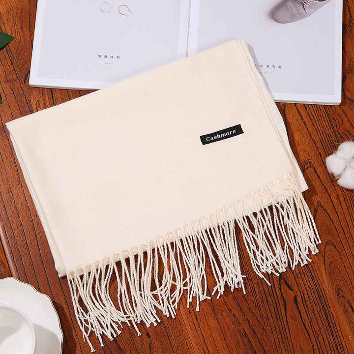 New Designer Brand Women Scarf Shawls Lady Wraps Foulard Neck Scarves Milky