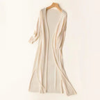 Women's Casual Relaxed Fit Long Cardigan Apricot