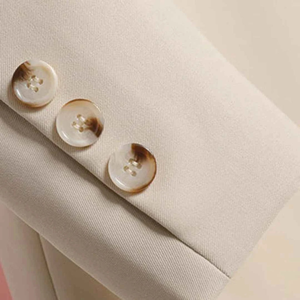 Women's Elegant Long Blazer with Belt