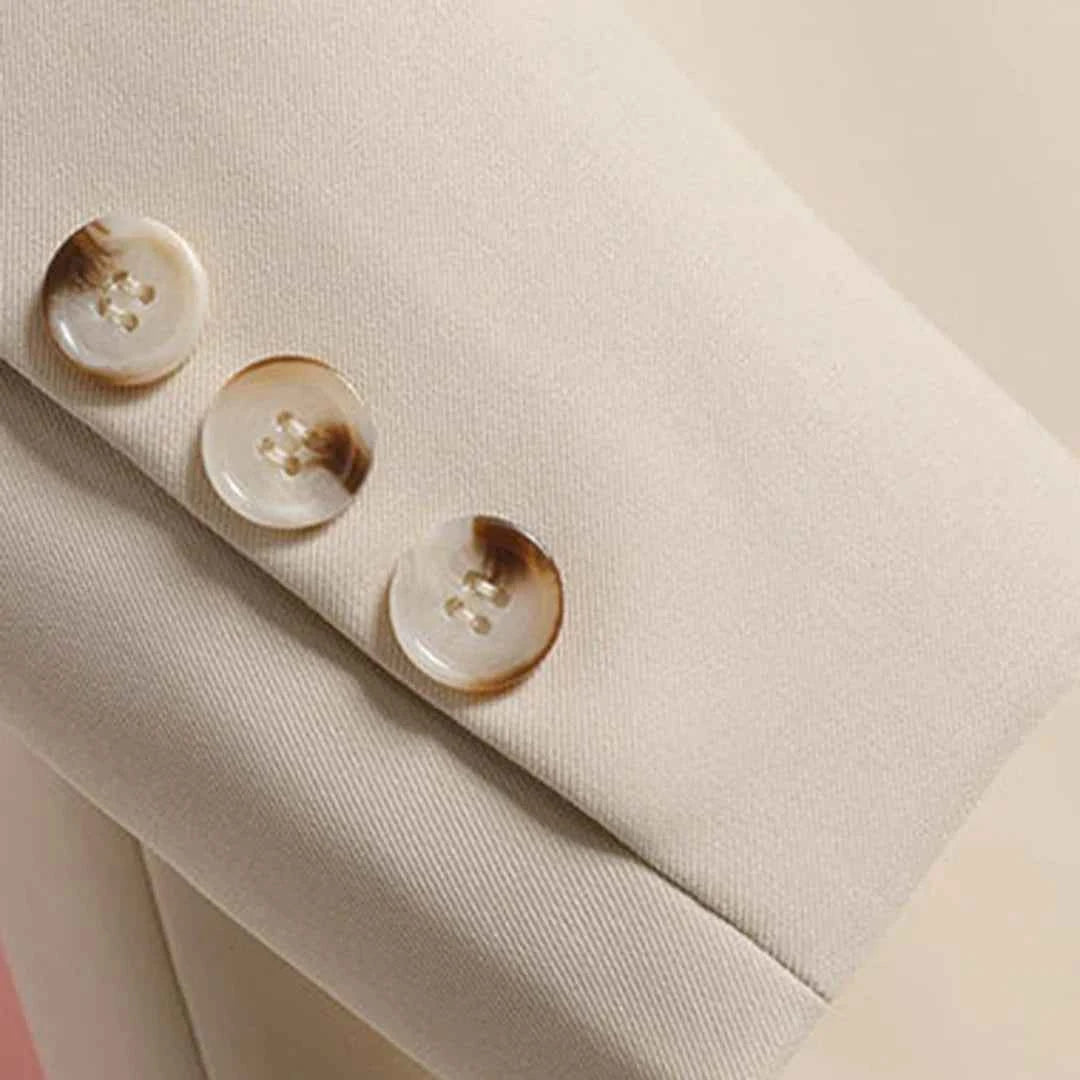 Women's Elegant Long Blazer with Belt