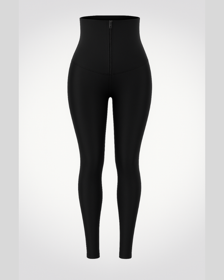 Caprina | Women's High Waist Sports Leggings with Neoprene Waistband 3XL