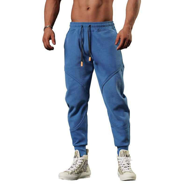 Men's Lightweight Cargo Fleece Jogging Pants - Tapered Fit Blauw