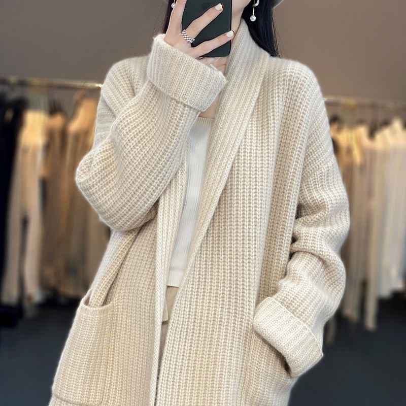 Women's Oversized Chunky Knit Cardigan