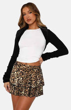 Womens Leopard Print Skirt - Ember Style Leopard