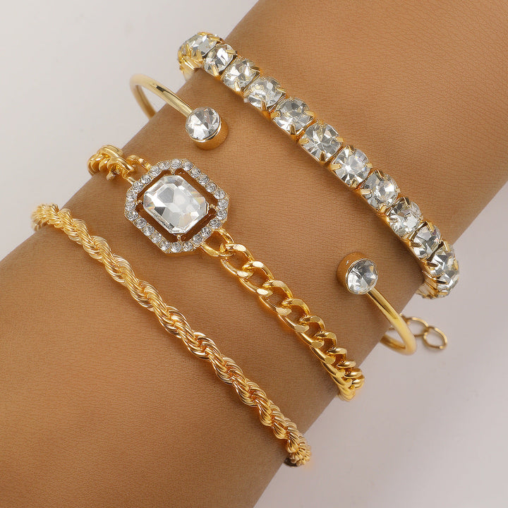 Luxe Four-Piece Bracelet Set | Women's Jewelry Collection Gold