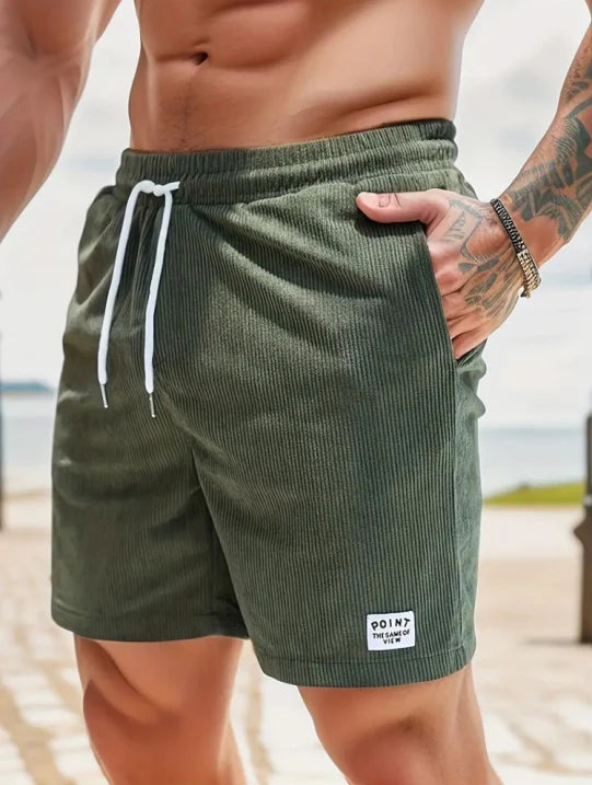 Men's Casual Drawstring Shorts for Comfort and Style Green