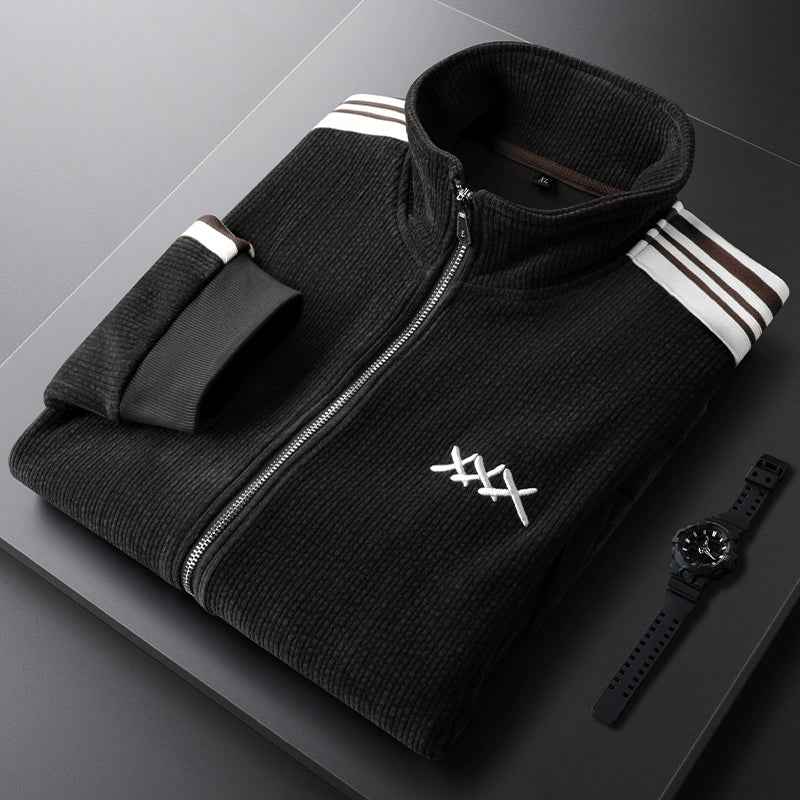Trendy Corduroy Tracksuit Set