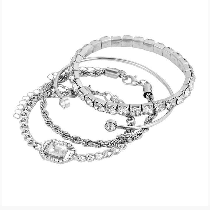 Luxe Four-Piece Bracelet Set | Women's Jewelry Collection