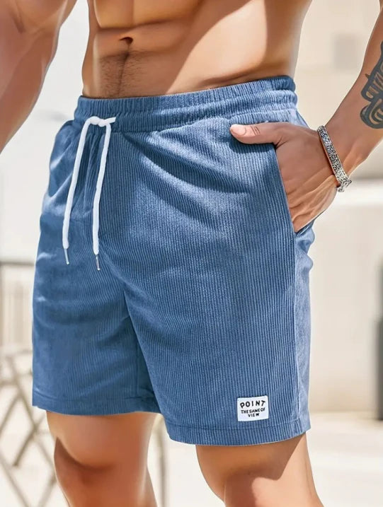 Men's Casual Drawstring Shorts for Comfort and Style Blue