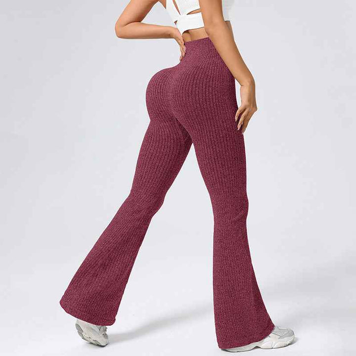 Women's Cloud Ribbed Pants - Comfortable and Stylish Burgundy