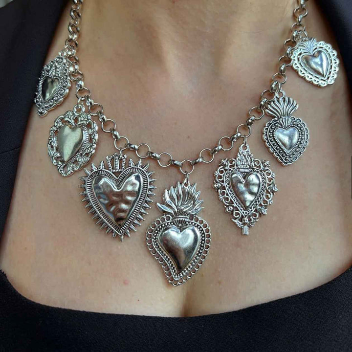 Elegant Nightfall Necklace Silver Classic