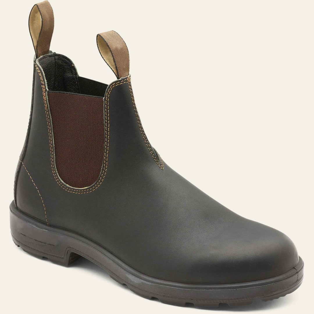 Aiden | Men's Chelsea Ankle Pull-On Boots Black Brown