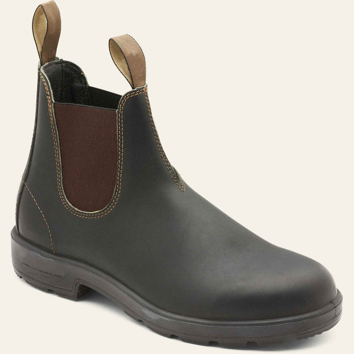 Aiden | Men's Chelsea Ankle Pull-On Boots Black Brown