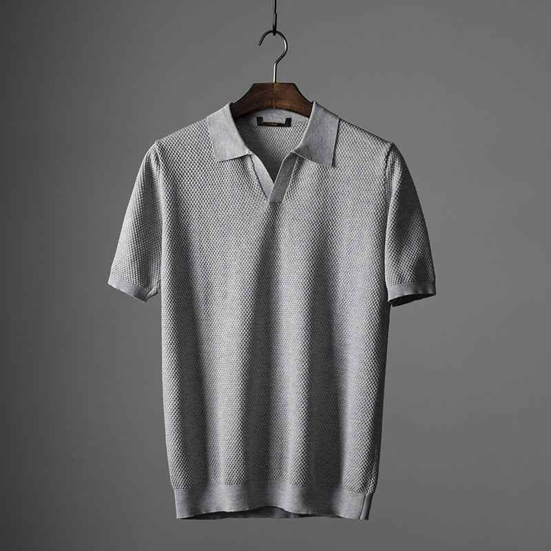 Men's Classic Polo Shirt Silver