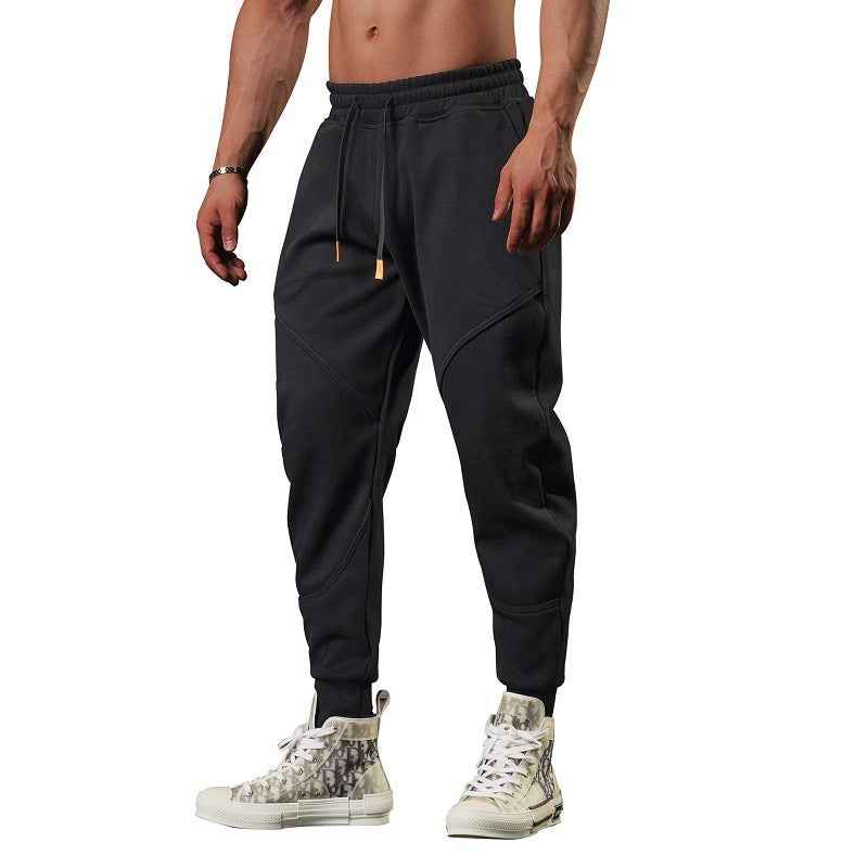 Men's Lightweight Cargo Fleece Jogging Pants - Tapered Fit Zwart