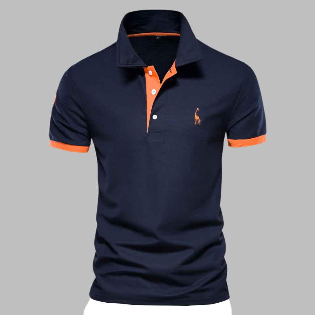 Men's Stylish Polo Shirt Navy Blue