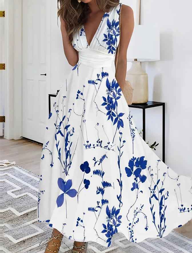 Sabrina | Enchanting Floral Maxi Dress for Effortless Elegance Orchid