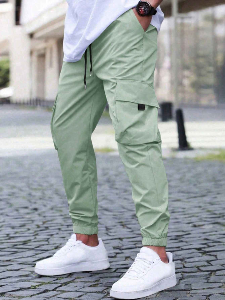 Men's Cargo Jogger Pants - Stylish and Comfortable Light Green