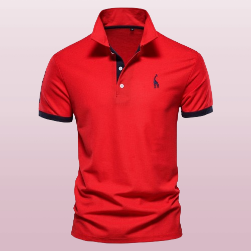 Men’s Big & Tall Premium Mesh Polo Shirt– Comfortable Casual Shirt (66) Red