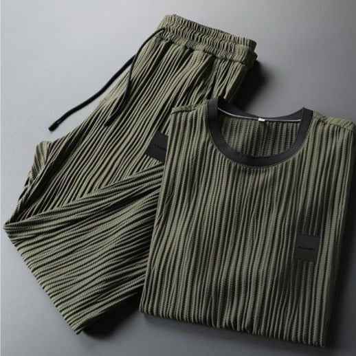 Cool Ice Silk Two-Piece Set