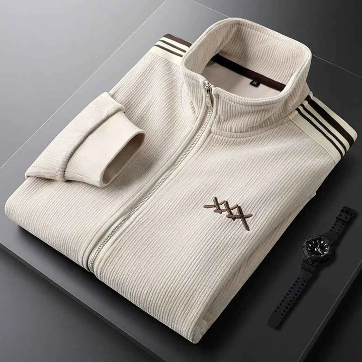 Trendy Corduroy Tracksuit Set