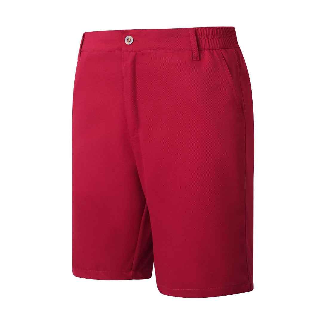 Men's Mid-Length Shorts – Relaxed Fit – Breathable Fabric – Zipper Closure Red