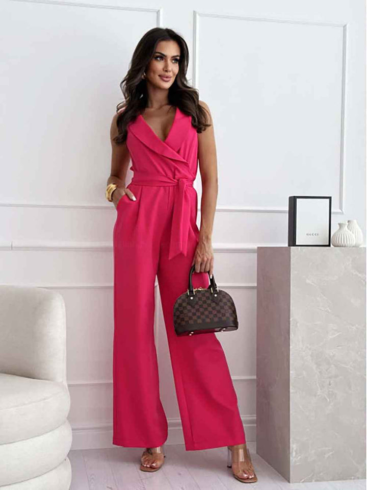 Women's Chic Jumpsuit - Stylish and Versatile Outfit