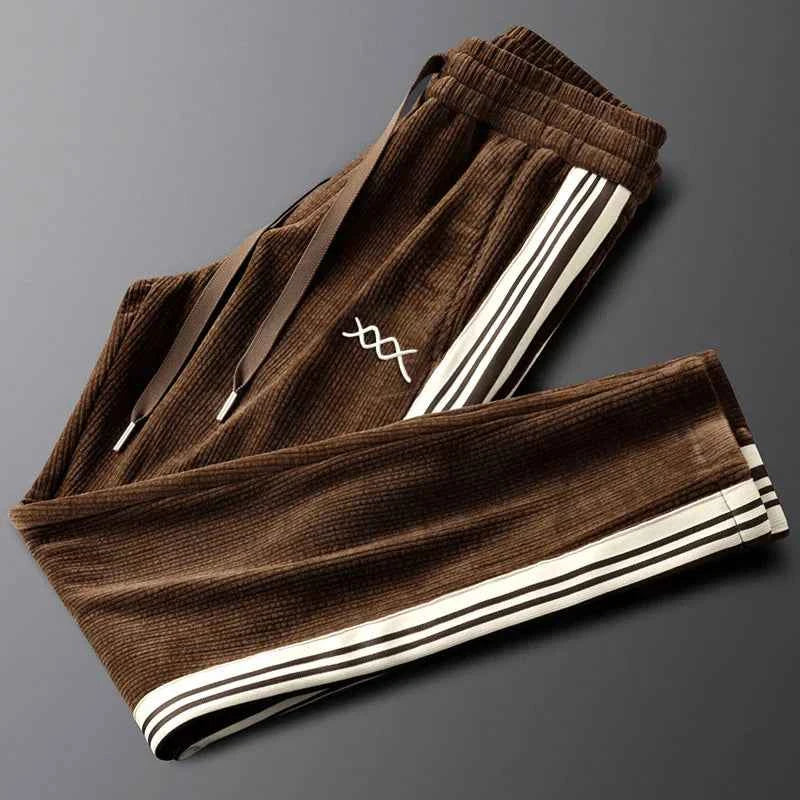 Trendy Corduroy Tracksuit Set