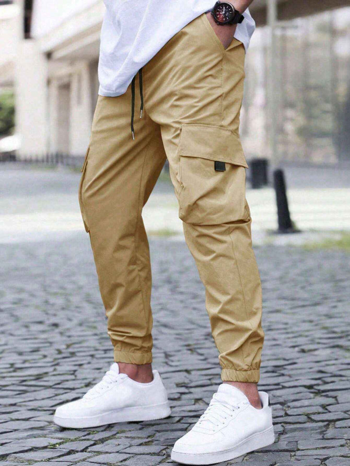 Men's Cargo Jogger Pants - Stylish and Comfortable Khaki