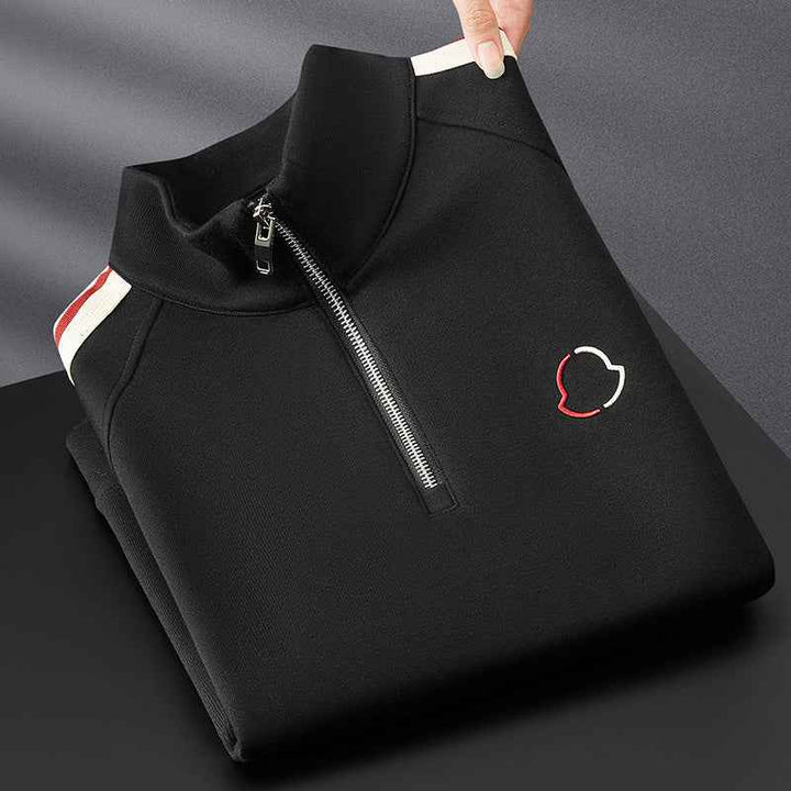 Trendy Quarter-Zip Tracksuit Set