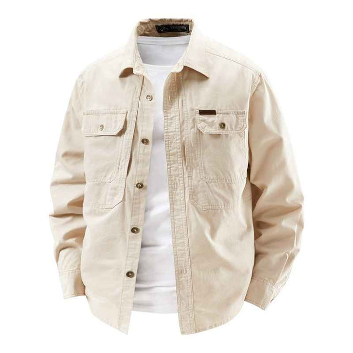 Men's Cotton Dockside Work Shirt Off-White