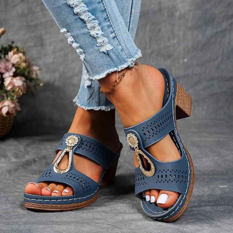 Karen | Chic and Comfortable Orthopedic Sandals Blue