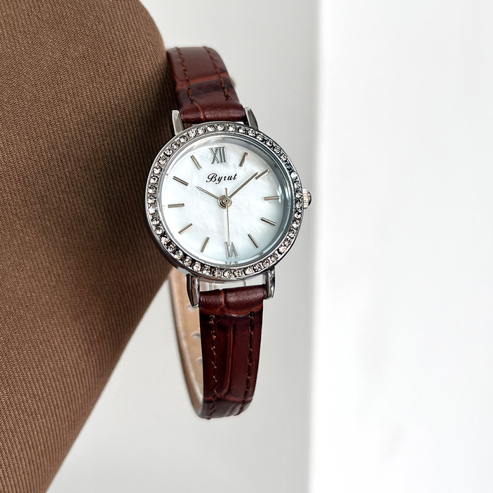 Elegant Pearl Timepiece Pearl White
