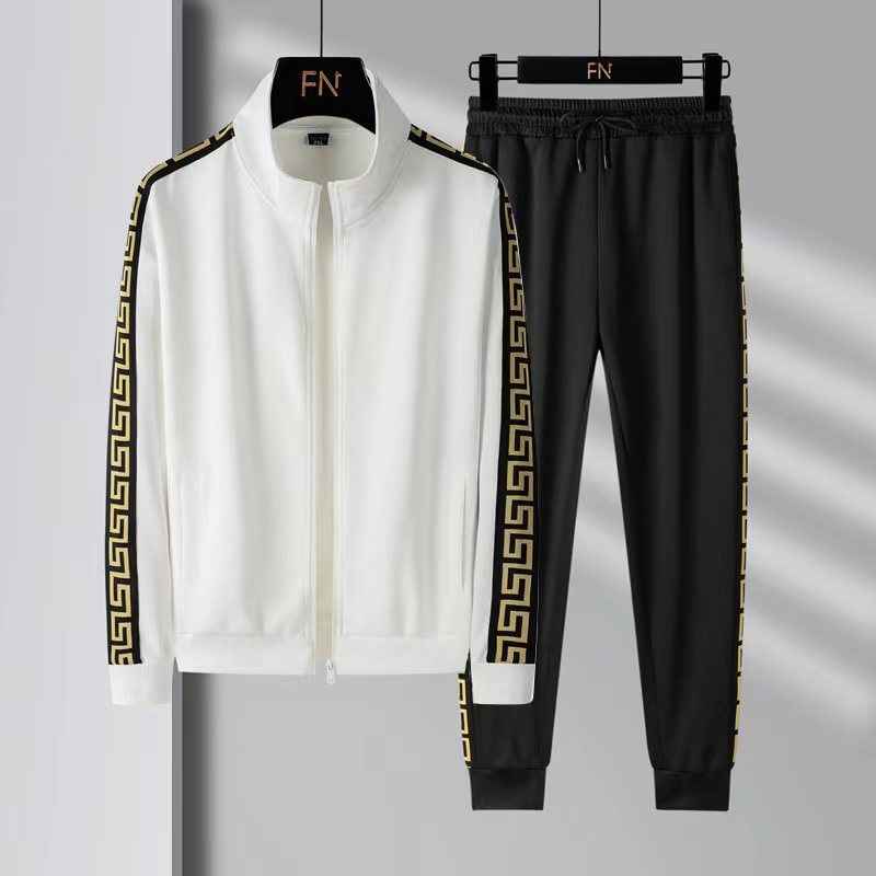 Premium Eclipse Tracksuit Set - Hype Collection White Black