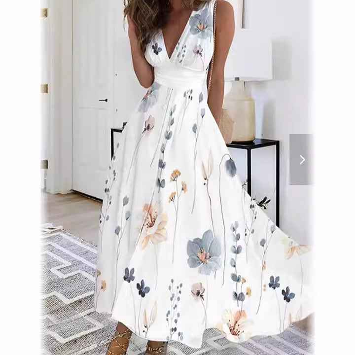 Sabrina | Enchanting Floral Maxi Dress for Effortless Elegance
