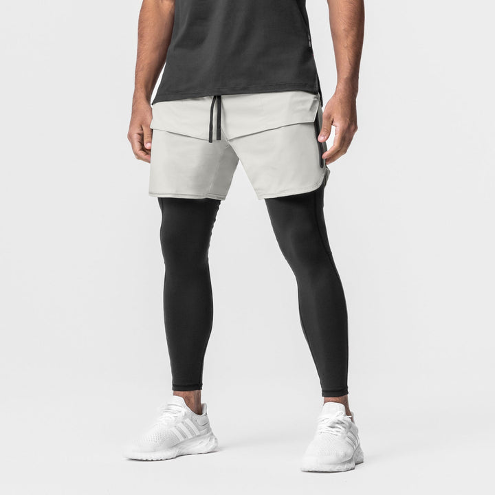 Men's Breathable Sport Shorts – Relaxed Fit, Zipper Pockets, Adjustable Waistband Carbon Ash