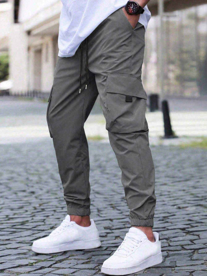 Men's Cargo Jogger Pants - Stylish and Comfortable Carbon Grey