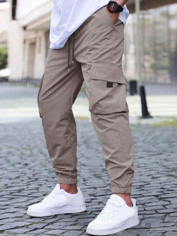 Men's Cargo Jogger Pants - Stylish and Comfortable Beige