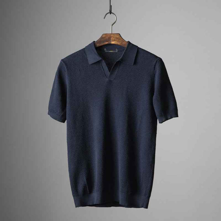 Men's Classic Polo Shirt Navy Blue