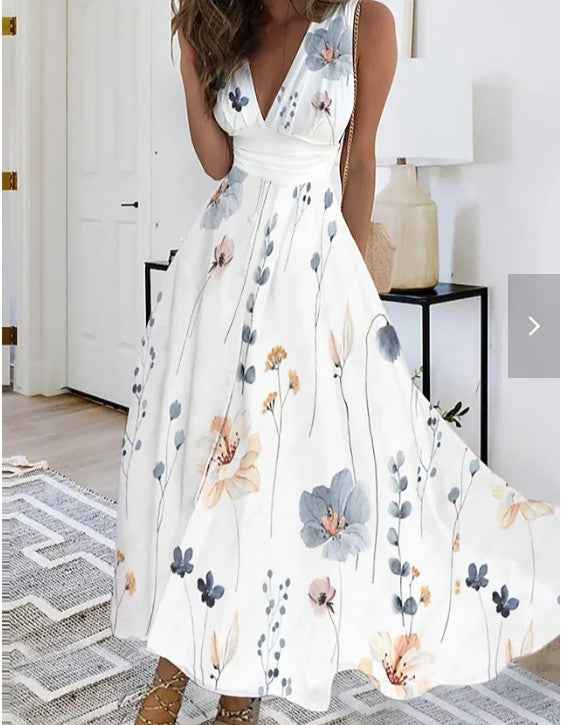 Sabrina | Enchanting Floral Maxi Dress for Effortless Elegance Yellow Flower