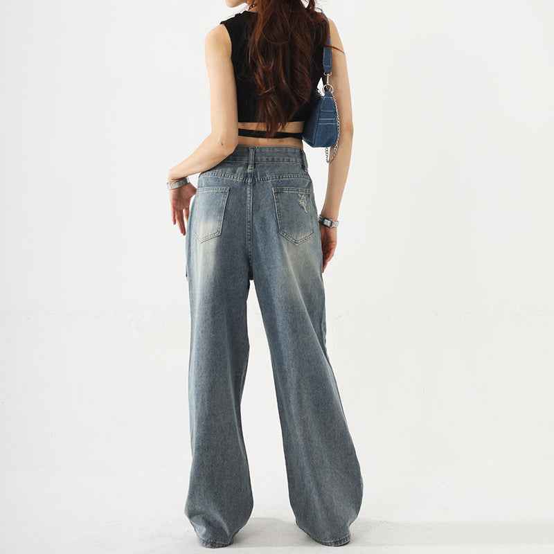 Women's Baggy Subway Jeans - Stylish and Comfortable Fit